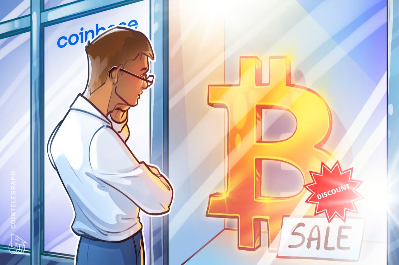 Bitcoin trades at a discount - Nguồn ảnh: cointelegraph.com