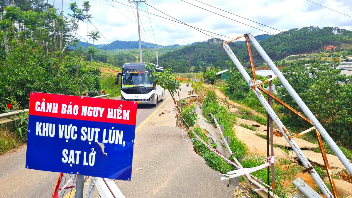 Đường quanh Đà Lạt nham nhở vết loét - Nguồn ảnh: vtcnews.vn