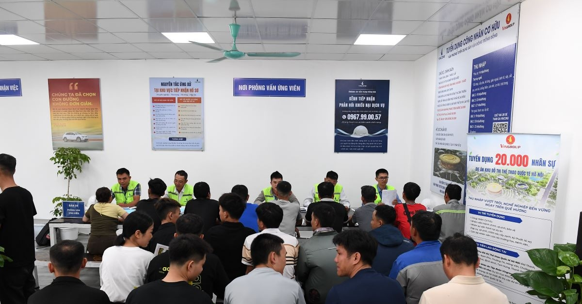 Vingroup tuyển 20.000 lao động địa phương - Nguồn ảnh: vietnamnet.vn
