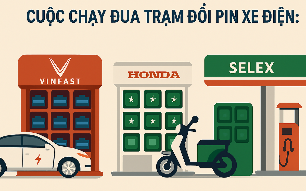 Trạm đổi pin xe điện - Nguồn ảnh: cafebiz.vn