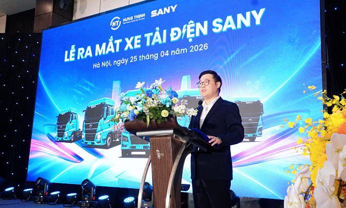 Xe tải điện Sany - Nguồn ảnh: vnexpress.net