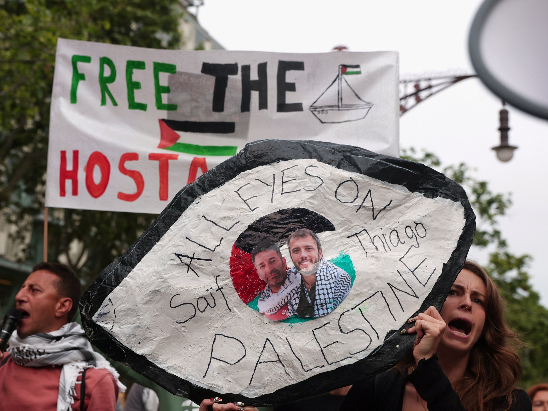 Gaza flotilla activists - Nguồn ảnh: aljazeera.com