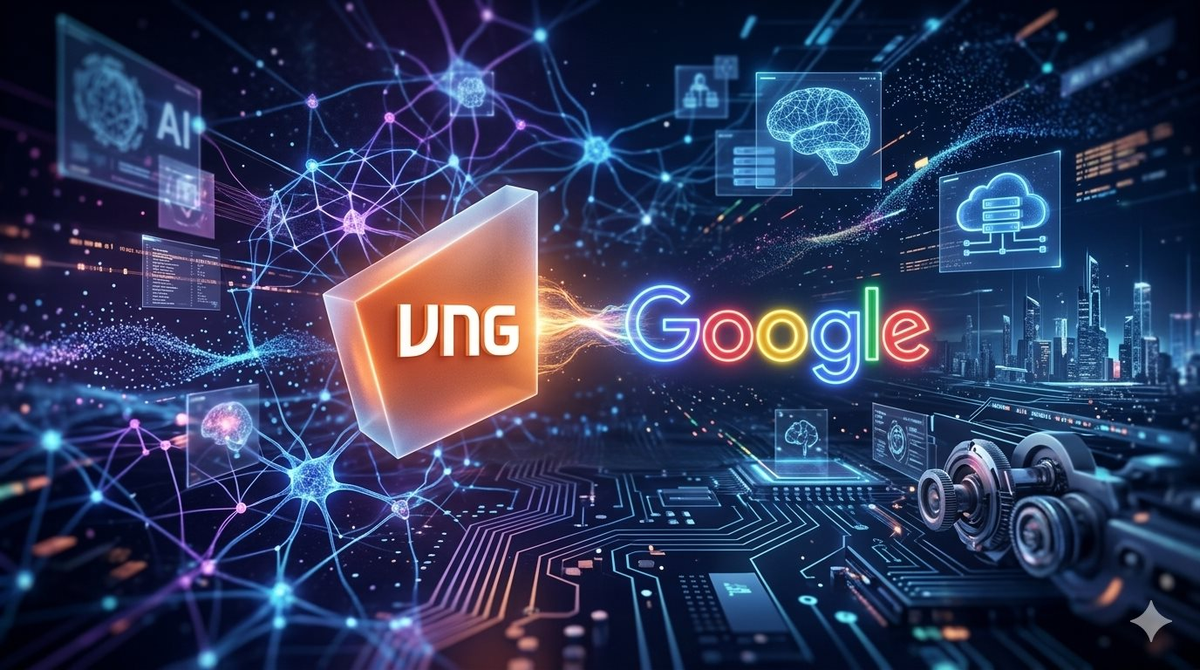 Hợp tác VNG và Google - Nguồn ảnh: cafef.vn
