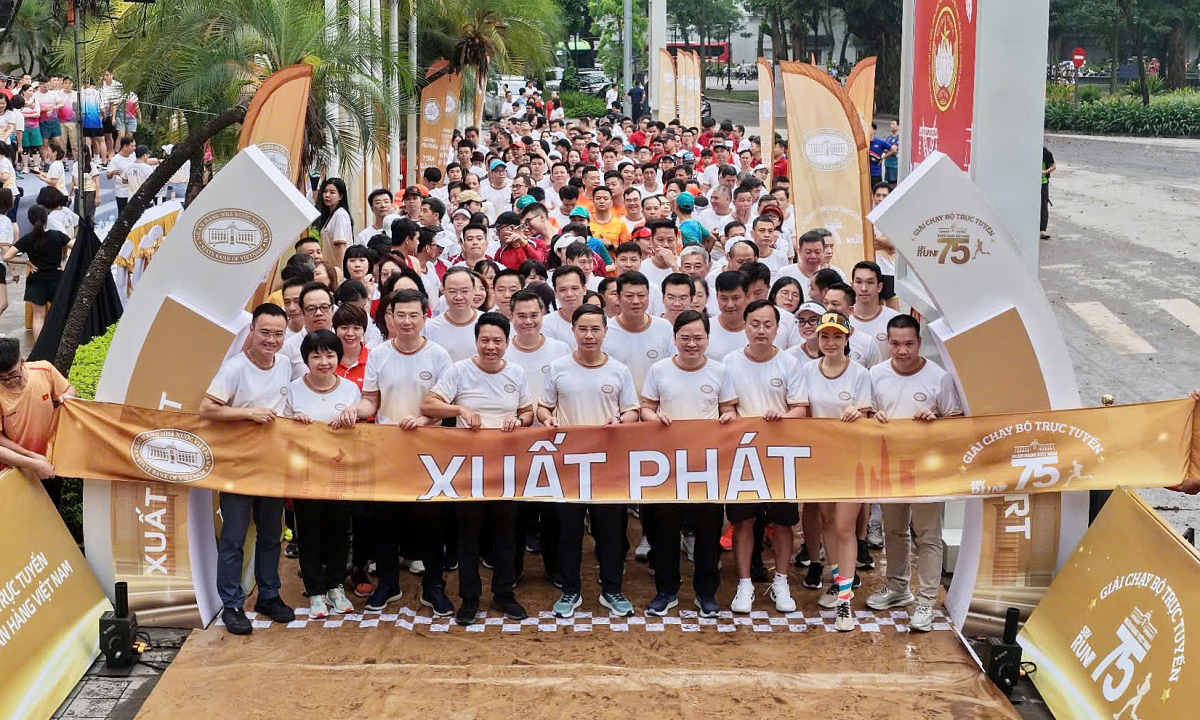 51.000 người tham gia giải chạy kỷ niệm 75 năm ngành ngân hàng - Nguồn ảnh: vnexpress.net