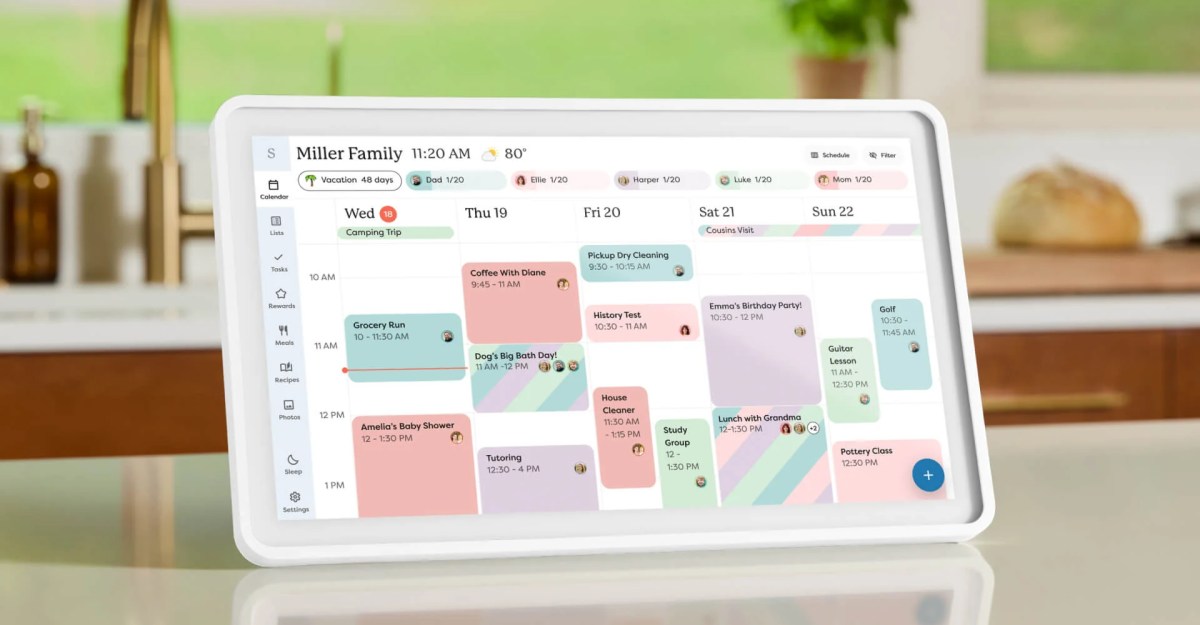 Skylight smart calendar - Nguồn ảnh: theverge.com