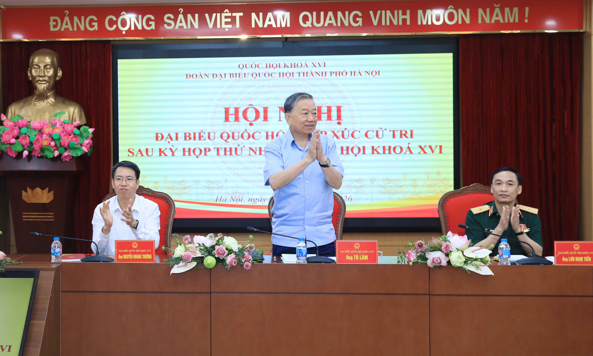 Tổng Bí thư, Chủ tịch nước Tô Lâm tiếp xúc cử tri - Nguồn ảnh: vtcnews.vn