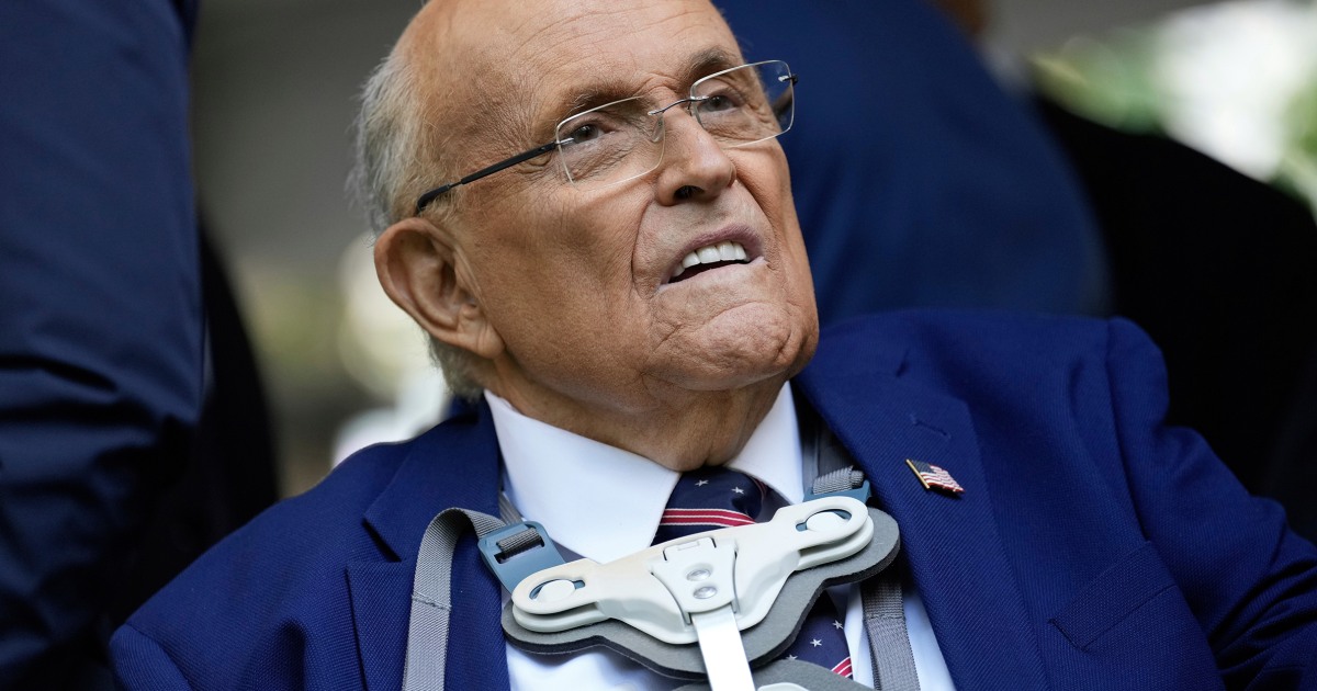 Rudy Giuliani trong tình trạng nguy kịch - Nguồn ảnh: nbcnews.com