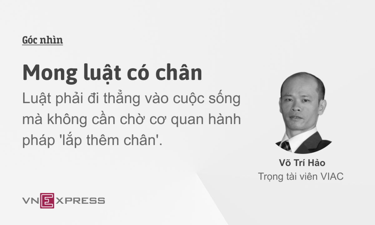 Luật có chân - Nguồn ảnh: vnexpress.net