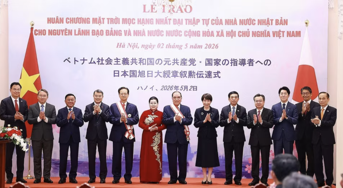 Nhật trao Huân chương Mặt trời mọc cho nguyên lãnh đạo Đảng, Nhà nước Việt Nam - Nguồn ảnh: vtcnews.vn